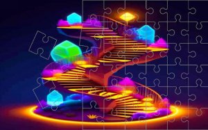 Crystals Sliding Image Adventure: Classic Picture Puzzle