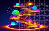 Crystals Sliding Image Adventure: Classic Picture Puzzle