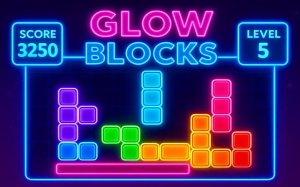 Glow Blocks: Neon Puzzle Game Online